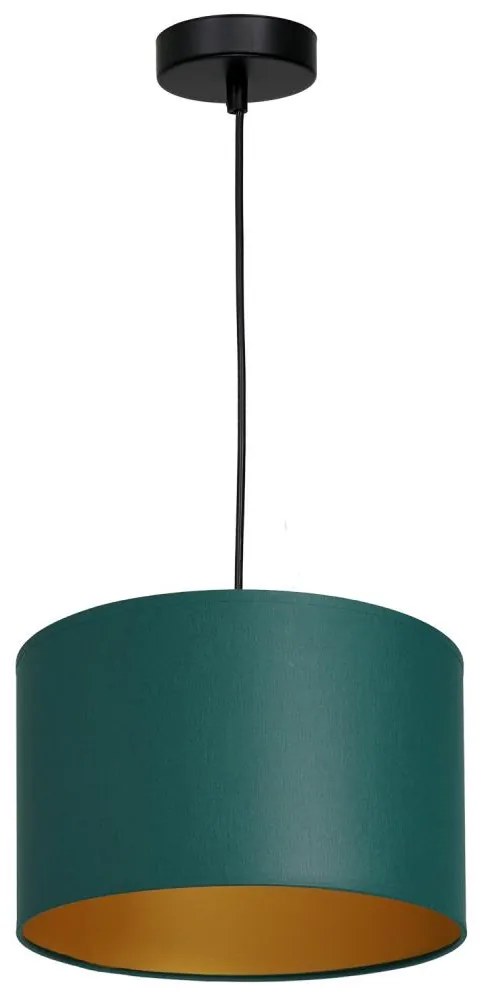 Luster na lanku ARDEN 1xE27/60W/230V pr. 25 cm zelená/zlatá