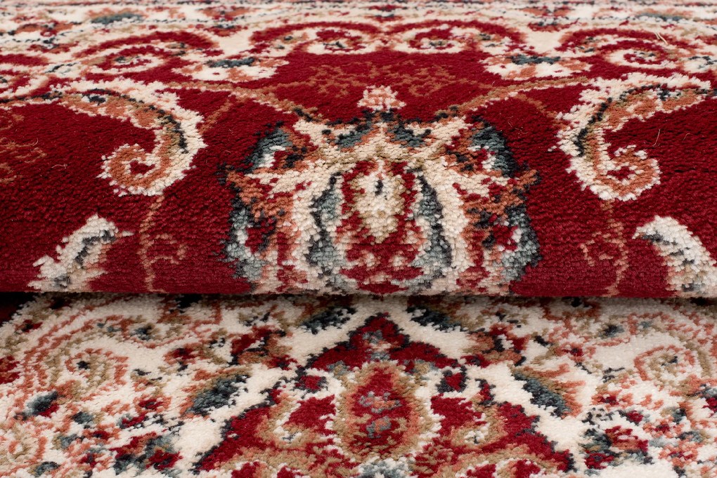 Koberec Dubai BIL 6956A – červený obdĺžnikový koberec z polypropylénu Rozmer: 200x300 cm
