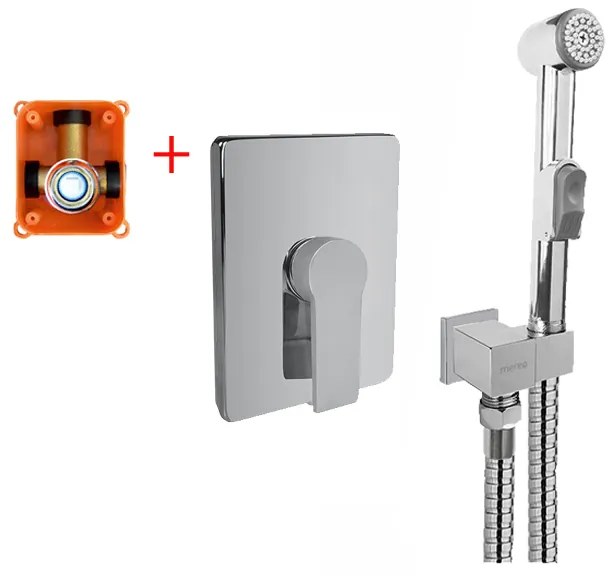 Mereo Mereo, Podomietková batéria s bidetovou sprchou, Dita, MER-CBE60105DBS