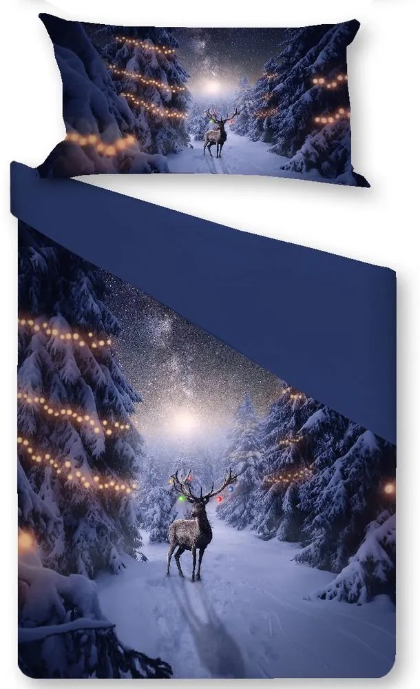 Gipetex Natural Dream 3D talianská obliečka 100% bavlna Deer - 140x200 / 70x90 cm