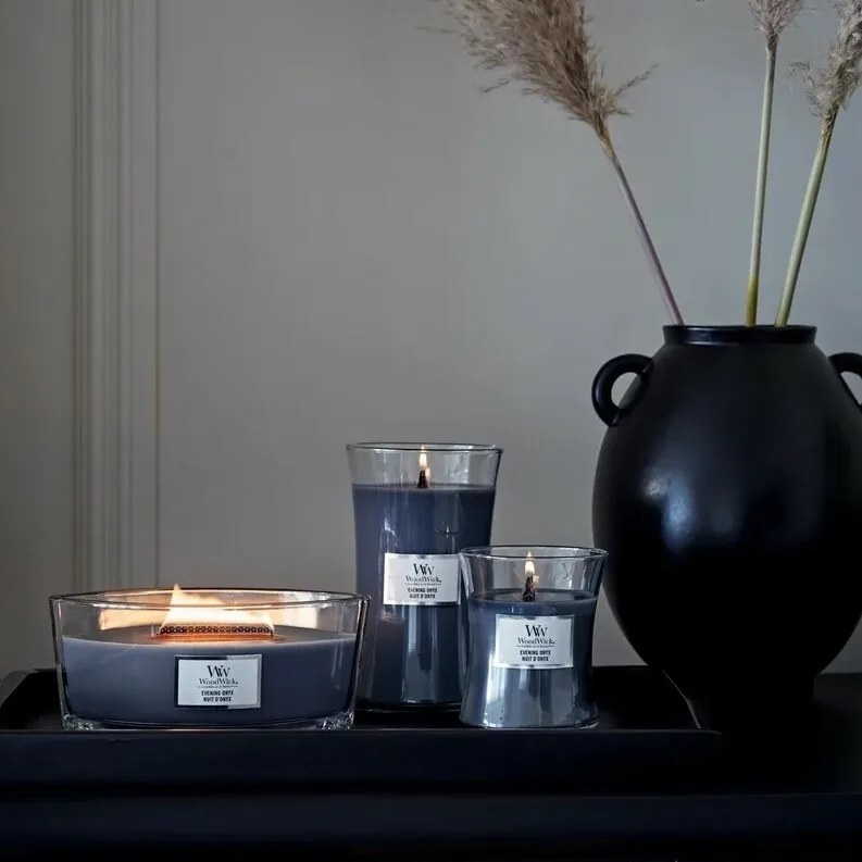 WoodWick vonná sviečka veľká váza Evening Onyx,609 g