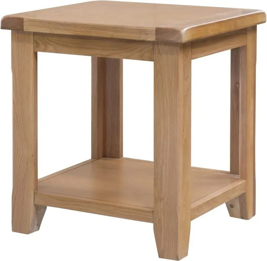 Servírovací stolík s poličkou, 50x50x55 cm