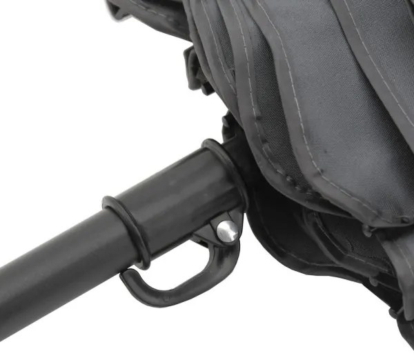 Skladací nakláňací slnečník pr. 1,8 m šedá