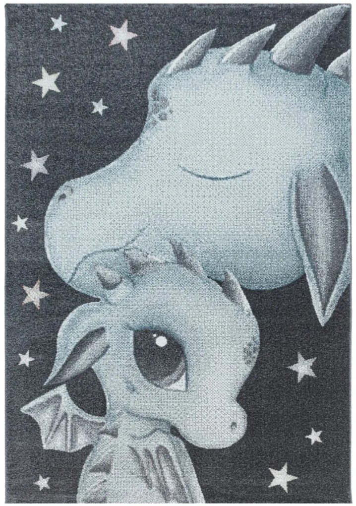 Koberce Breno Kusový koberec FUNNY 2107 Blue, modrá, viacfarebná,120 x 170 cm