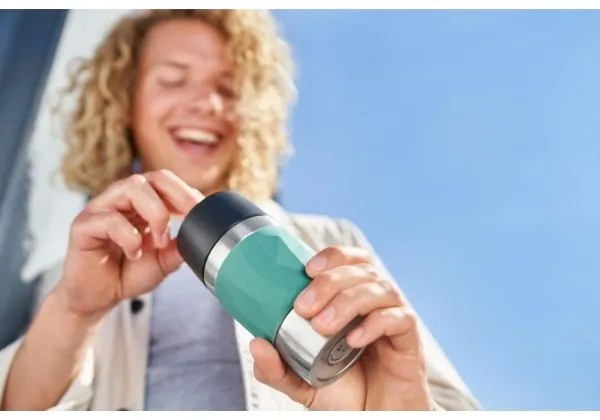 Tefal - Termohrnček 300 ml COMPACT MUG nerez/zelená