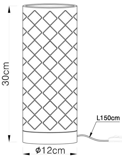Globo 15584T1 - Stolná lampa CINDY 1xE27/40W/230V