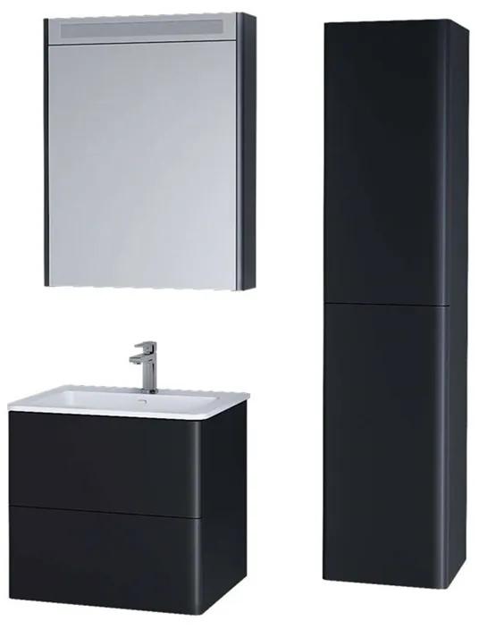 Mereo, Siena, kúpeľňová skrinka 155 cm vysoká, L/P, biela , antracit , čierna , multicolor - RAL lesk/mat, MER-CN414LP