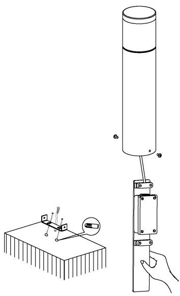 Eglo 94278 - LED vonkajšie svietidlo BASALGO 1xLED/3,7W/230V IP44