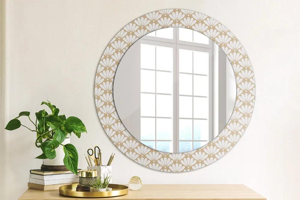 Okrúhle ozdobné zrkadlo na stenu Orientálna kvetina fi 60 cm