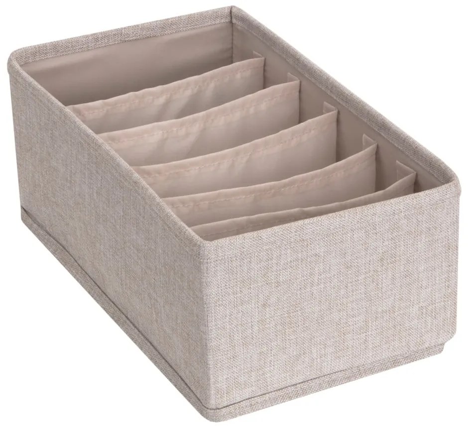 Béžový organizér do zásuvky s priehradkami Bigso Box of Sweden Drawer, 16,5 x 11 cm