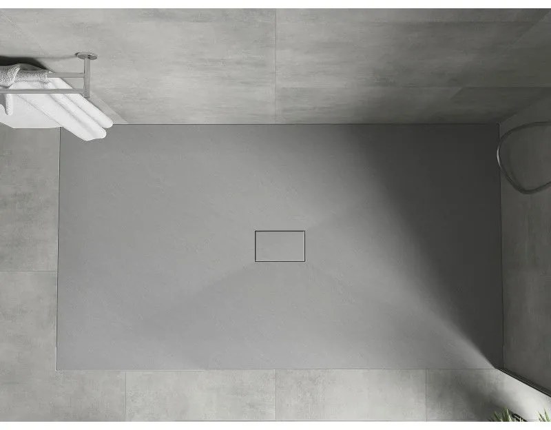 Mexen Hugo, SMC obdĺžniková sprchová vanička 200 x 100 cm, šedá, 42611020