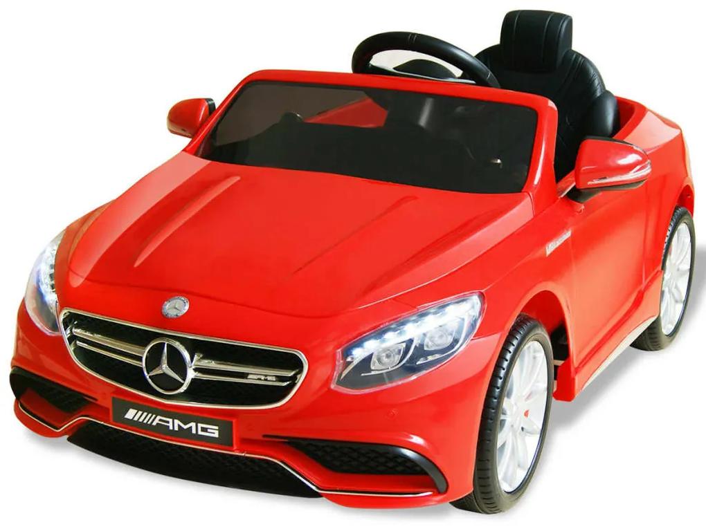 vidaXL Elektrické autíčko Mercedes Benz AMG S63, červené 12 V