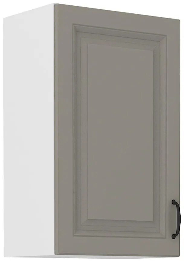 Kuchynská skrinka Stilo claygrey/biely 45g/72 1f