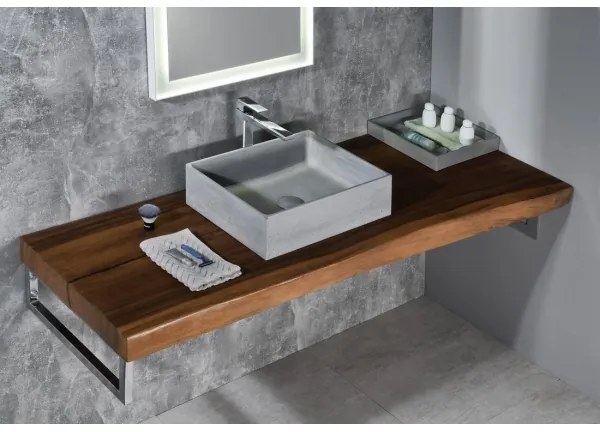 Sapho - Umývadlo na dosku FORMIGO 47,5x36,5 cm betón/sivá