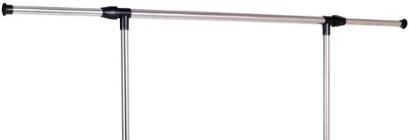 Vešiakový stojan na kolieskach LUKI čierny