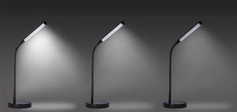 Solight LED stmievateľná stolová lampa, 4 W, denné biele svetlo, čierna