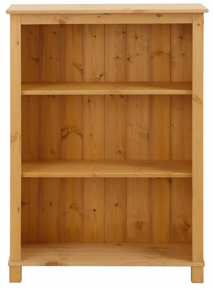 Nízka knižnica z masívneho borovicového dreva Støraa Pinto