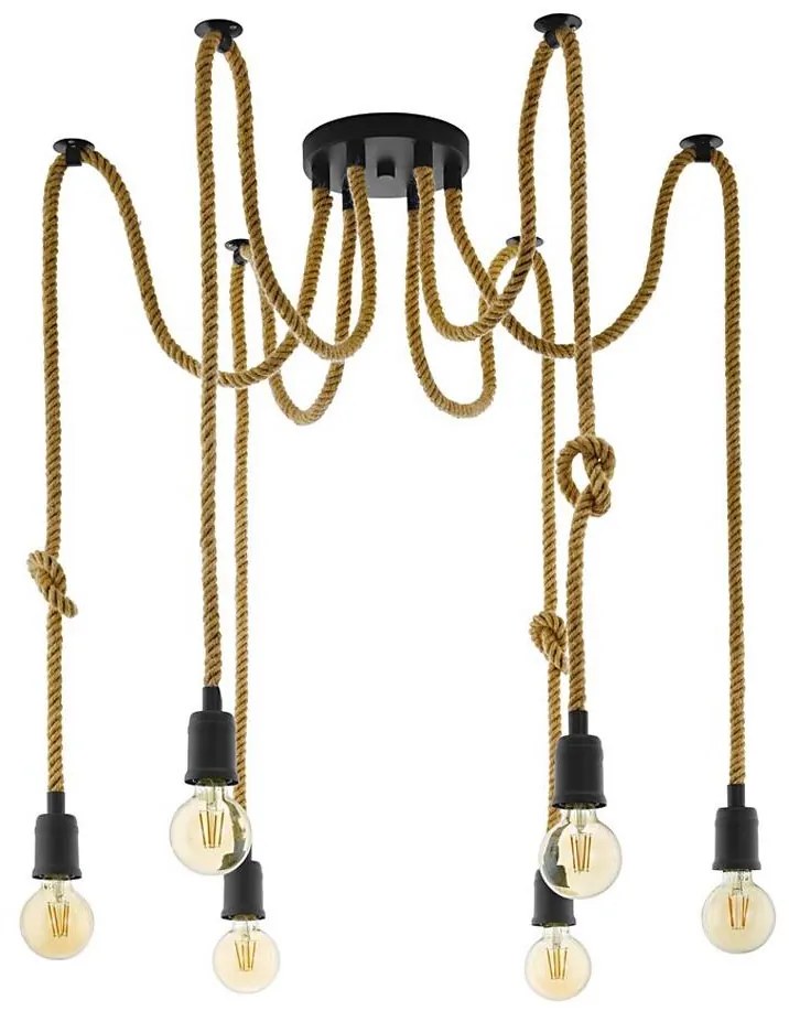 Eglo 43195 - Luster na lanku RAMPSIDE 6xE27/28W/230V pavúk