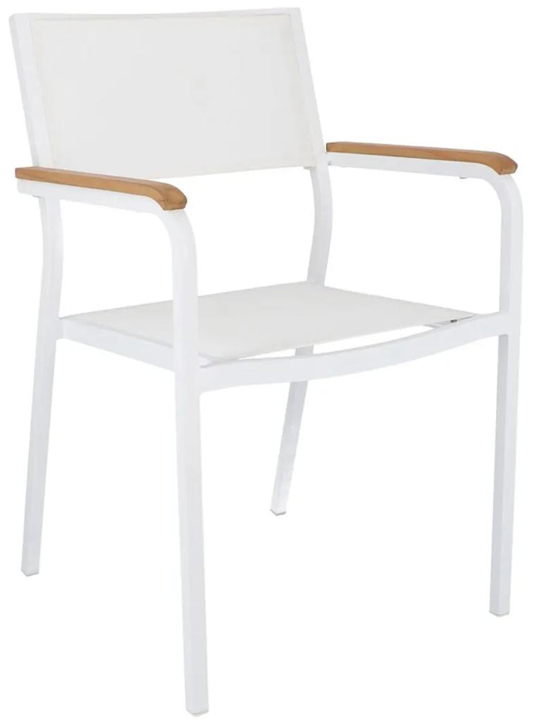 Záhradná stolička's podrúčkami „Lux", skladacia, 55 x 53 x 86 cm