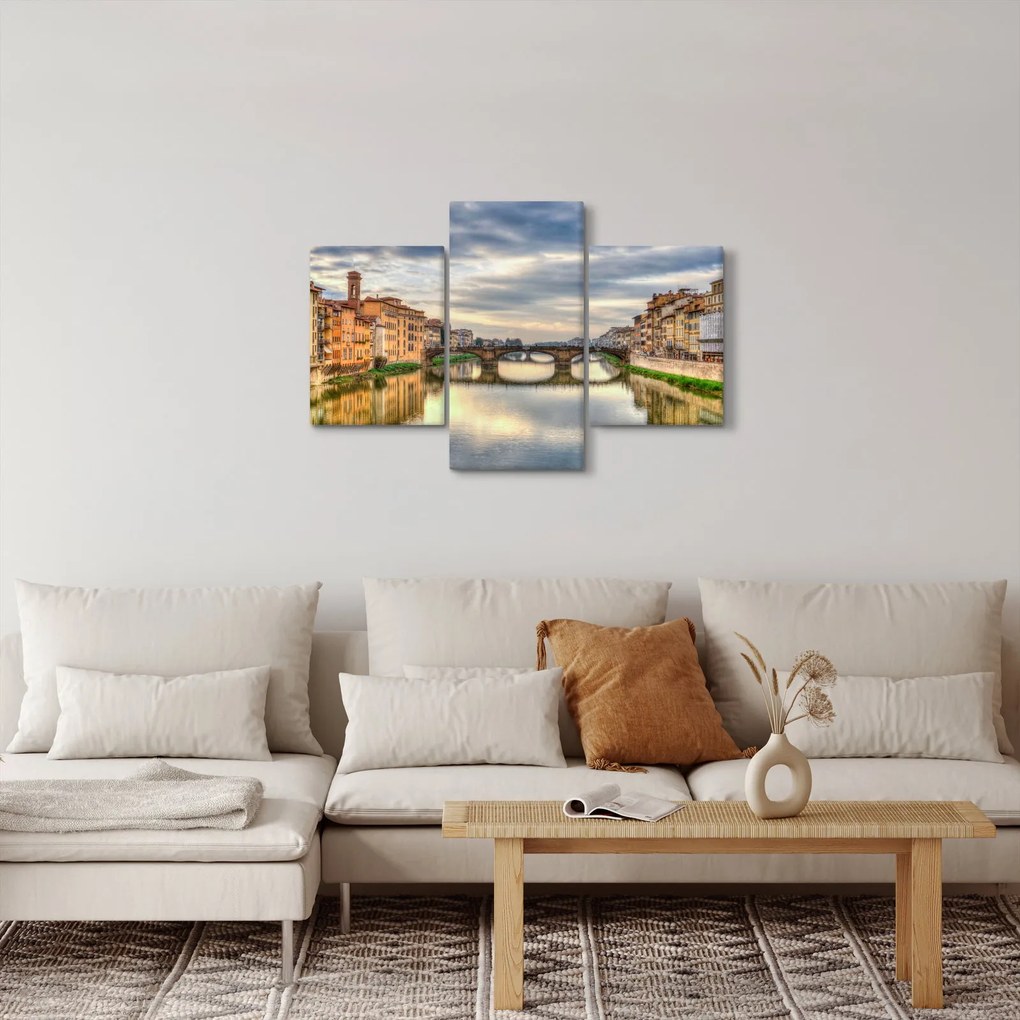 Obraz - Most cez rieku (90x60 cm)