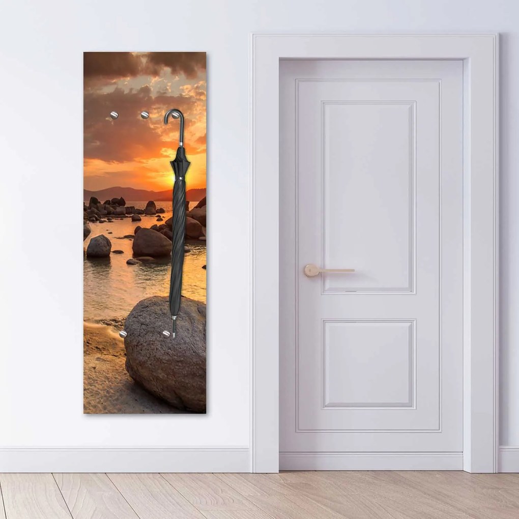 Gario Vešiak na stenu Západ slnka Rozmery: 40 x 118 cm