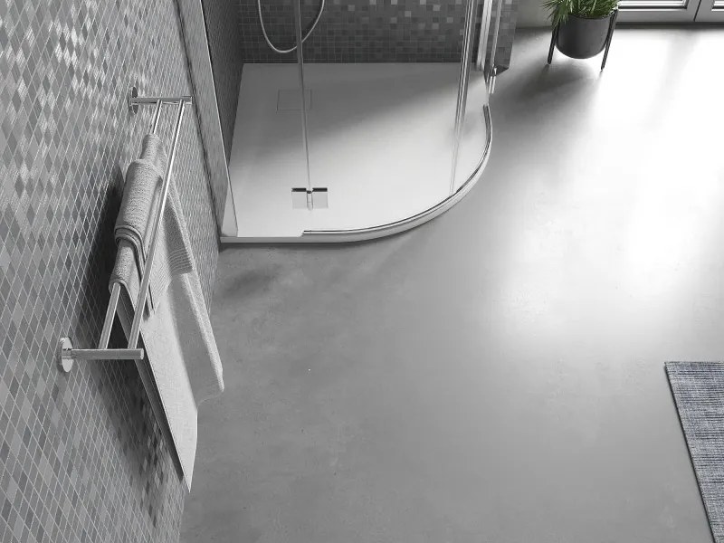 Mexen Bert polkruhový sprchový kút SMC 90 x 90 cm, biely - 4KR109090