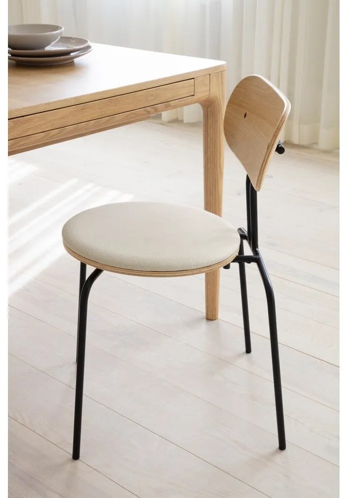 Čierno-krémová jedálenská stolička Curious – UMAGE