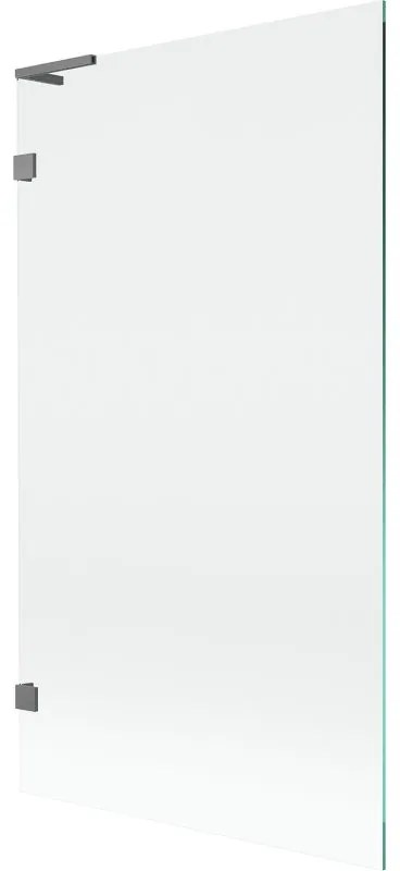 Mexen, Mexen Lunar L 1-krídlová vaňová zástena 100 x 150 cm, transparentná, pištoľový kov - 897L-100-000-95-00