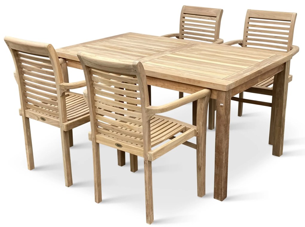 Záhradný teakový set 1+4 pre 4 osoby Garden III.
