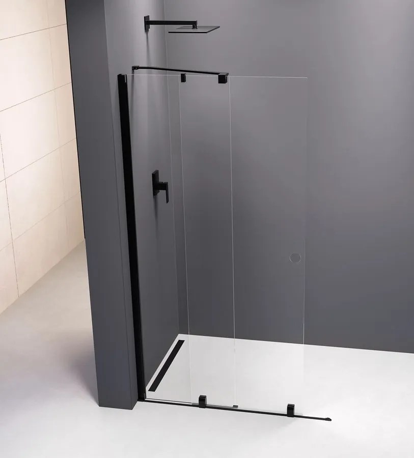 Polysan Polysan, MODULAR SHOWER zástena s pojazdy 1000 mm, čierna, MS5-100B