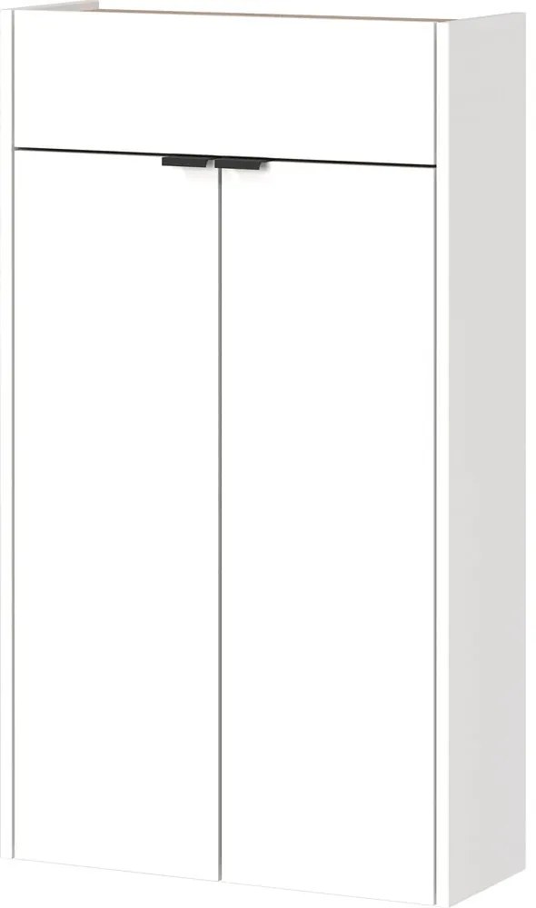 Biela skrinka v dekore duba 56x97x22 cm Ameca – Germania