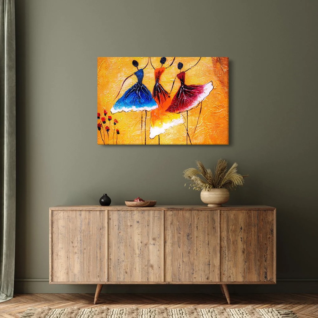 Obraz - Olejomaľba, baletky (90x60 cm)