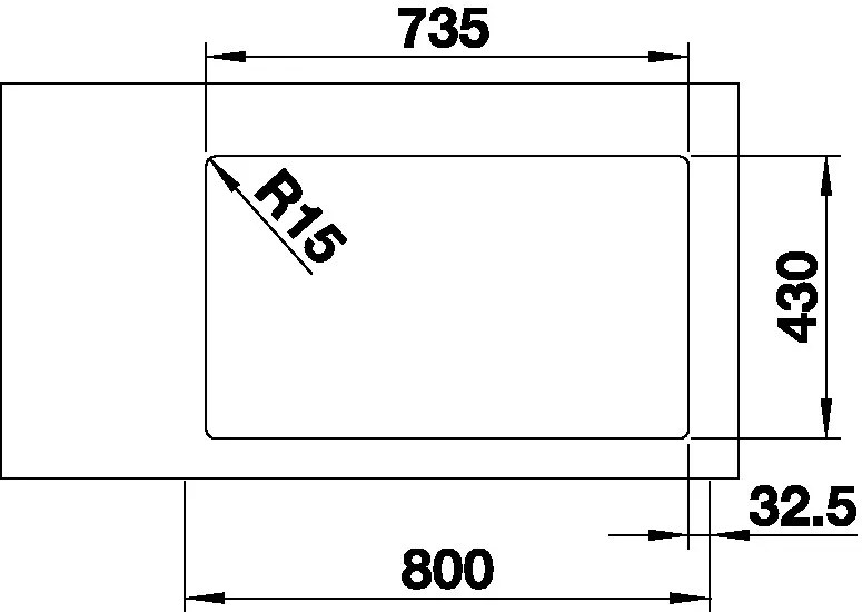 Nerezový drez Blanco ANDANO 340/340 IF nerez hodvábny lesk