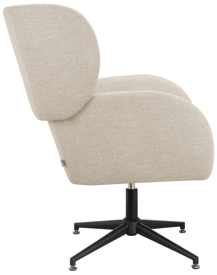 Biele zamatové kreslo ušiak Vanessa – Støraa