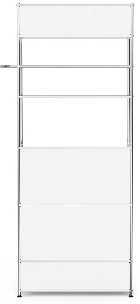 Kovový vešiak »CN3« s tyčou na oblečenie a 3 zásuvkami