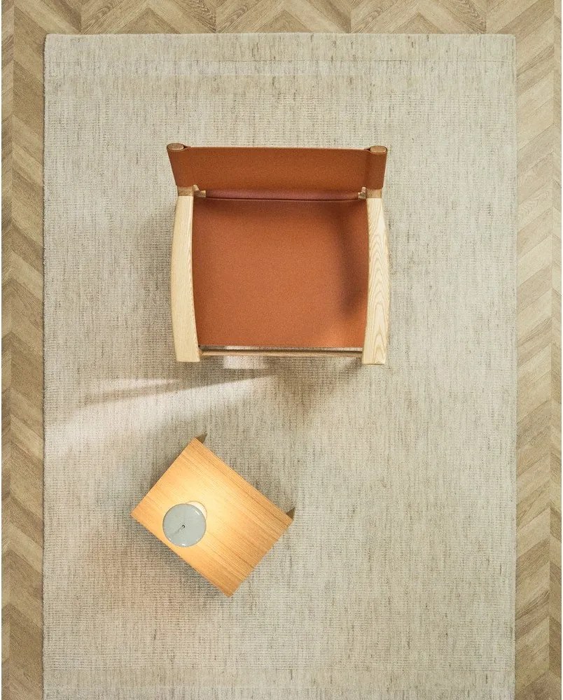 Krémový ručne tkaný vlnený koberec 160x230 cm Dalena – Kave Home