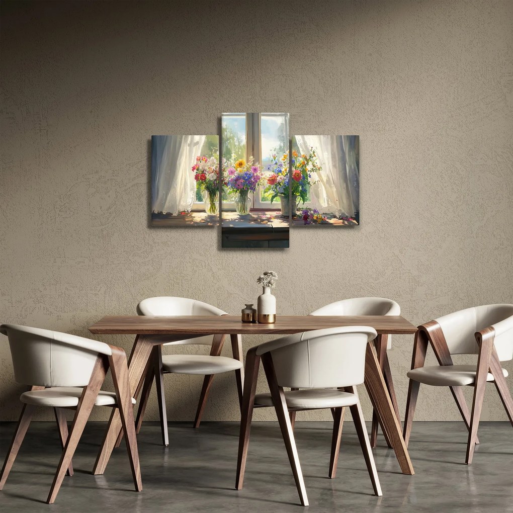 Obraz - Kytica pri okne (90x60 cm)