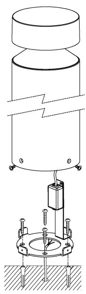 Eglo 97632 - LED Vonkajšia lampa MELZO LED/11W/230V čierna 450 mm