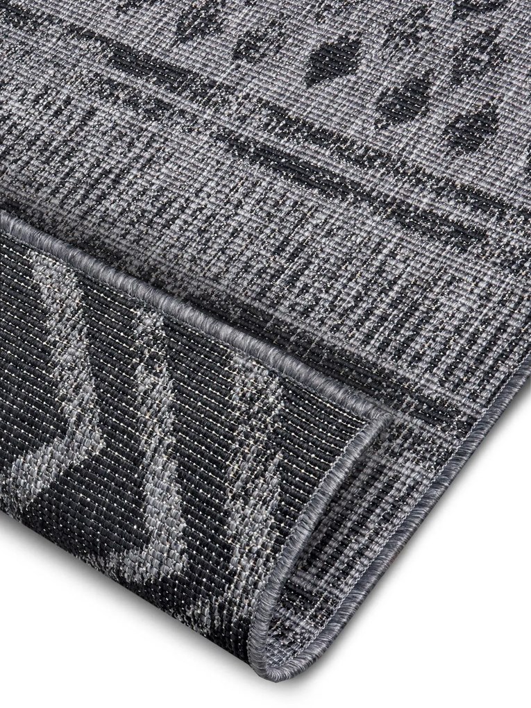 NORTHRUGS - Hanse Home koberce Kusový koberec Twin Supreme 105417 Biri Night Silver – na von aj na doma - 80x150 cm