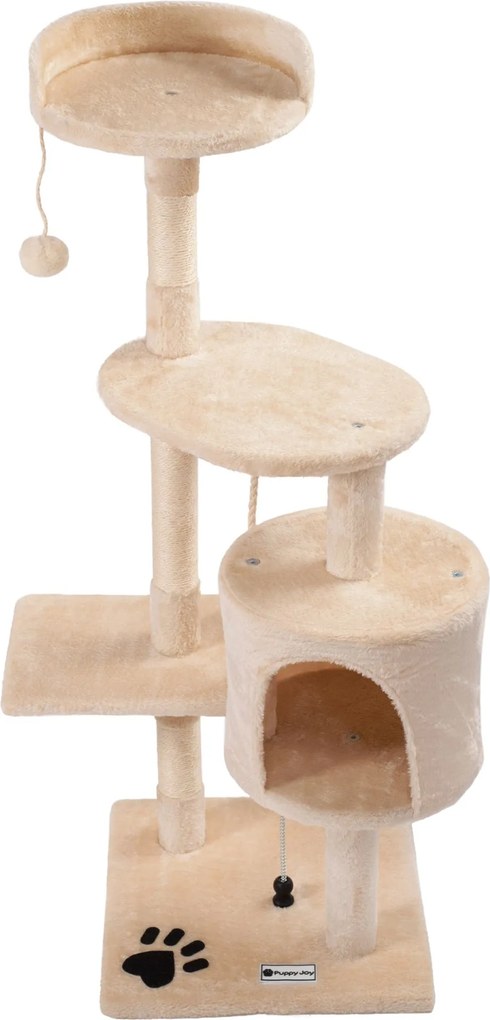 PuppyJoy PuppyJoy, Škrabadlo pre mačku, stromček, stĺpik, 4 poschodia, 85 cm, PJ-042 85, HOM-50044
