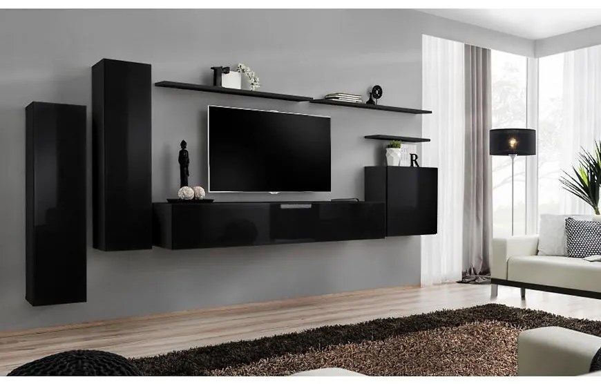 Obývacia stena Switch I Čierna