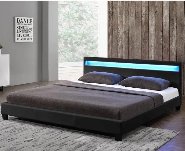 Čalúnená posteľ ,,Paris" 160 x 200 cm - čierna
