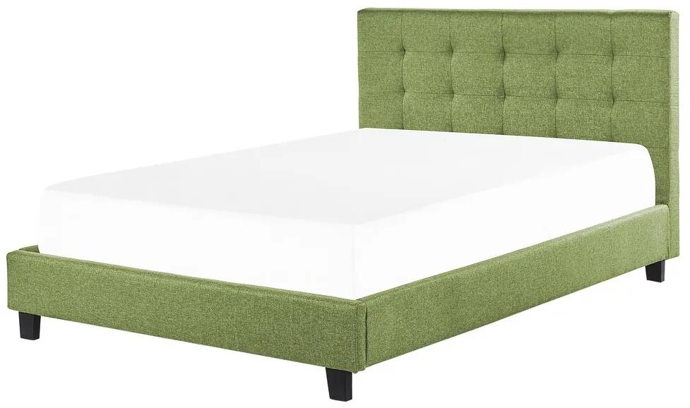 Manželská posteľ 160 cm Rhiannon (zelená) (s roštom a matracom). Vlastná spoľahlivá doprava až k Vám domov. 1075642