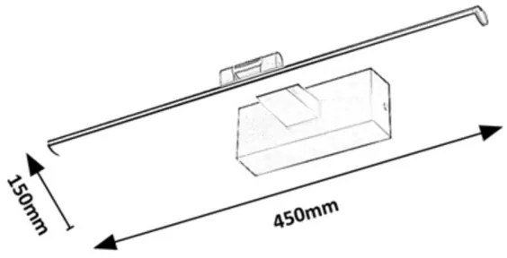 Rabalux 78001 - LED Obrazové svietidlo GATEN LED/8W/230V 3000K 45 cm