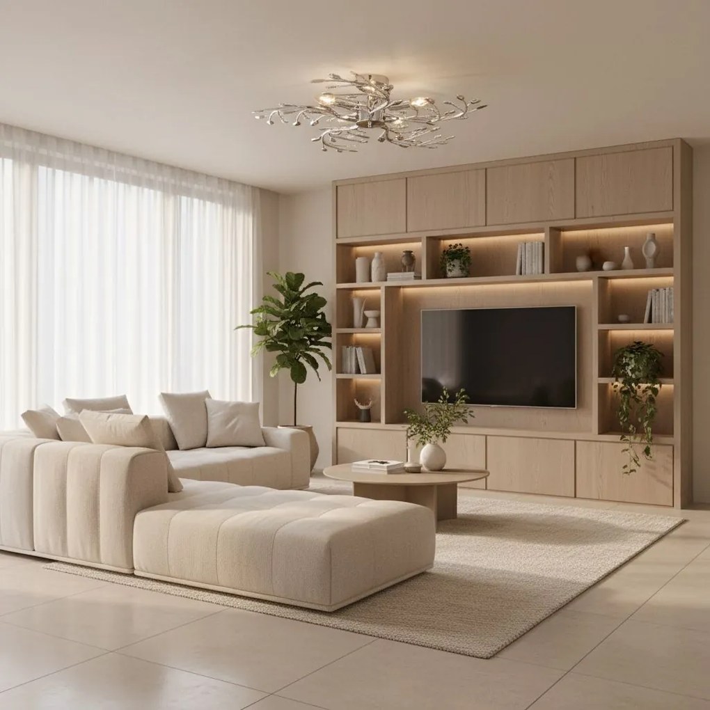 Toolight Toolight, stropné svietidlo 5xE14, EBT020-5C, chrómová, OSW-01238