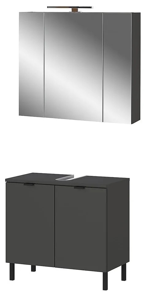 Antracitová kúpeľňová zostava Arcena – Germania