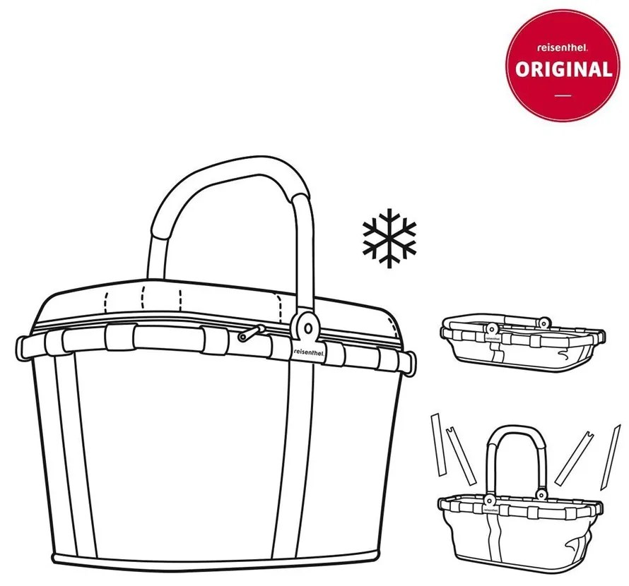 Reisenthel Nákupný košík Carrybag ISO frame twist silver