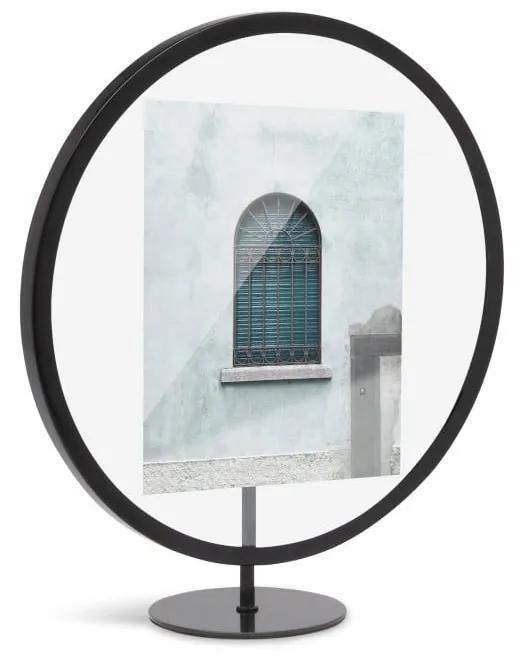 Čierny voľne stojací rám na fotografiu 12 x 18 cm Umbra Infinity