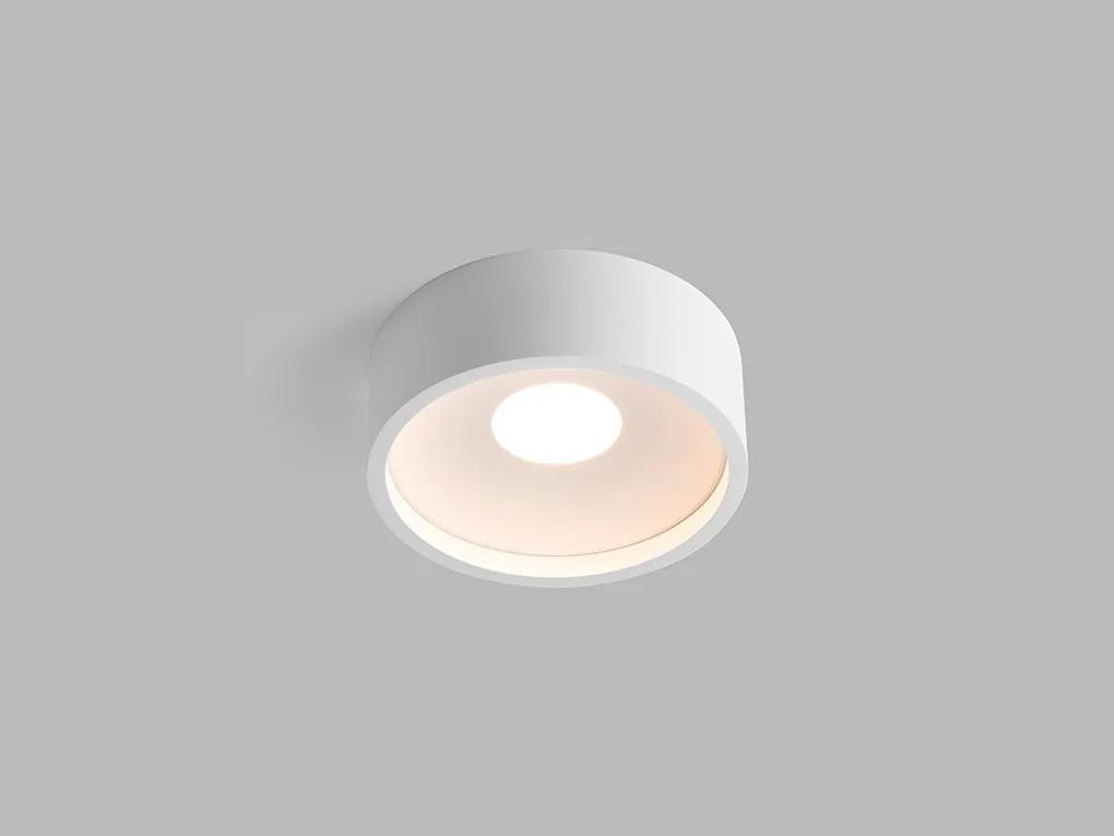 LED2 Prisadené stropné LED osvetlenie PUCK, 10W, teplá biela, okrúhle, biele