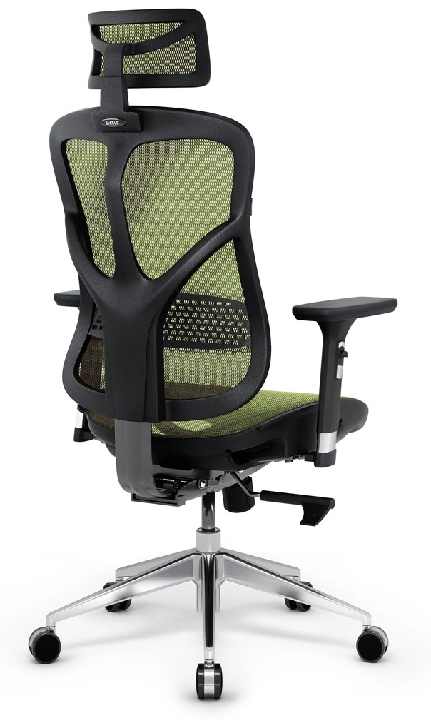 Ergonomické kreslo Diablo V-Basic, čierno-zelené